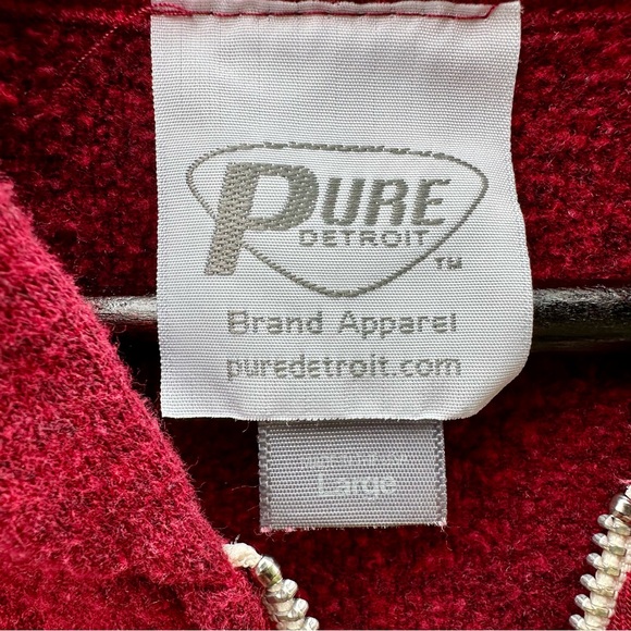 Traffic Jam Detroit Zip Up Hoodie Pure Detroit Brand Apparel Size L Made in USA - Picture 4 of 8